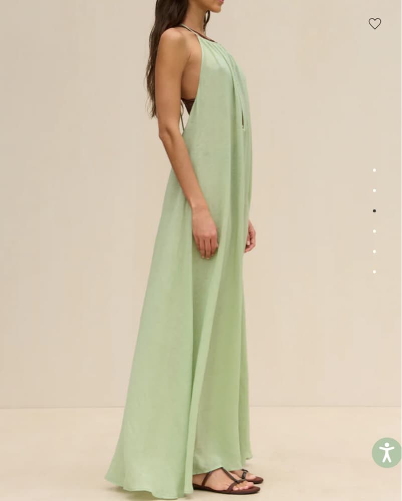 Cult Gaia Green Semi Sheer Coverup  - Image 2