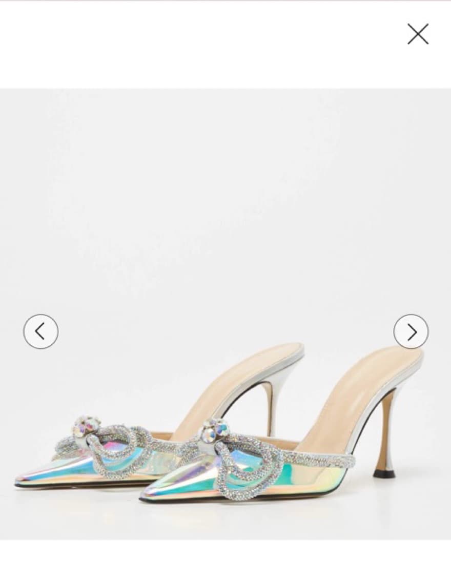 Mach & Mach Crystal Iridescent Mules - Image 4