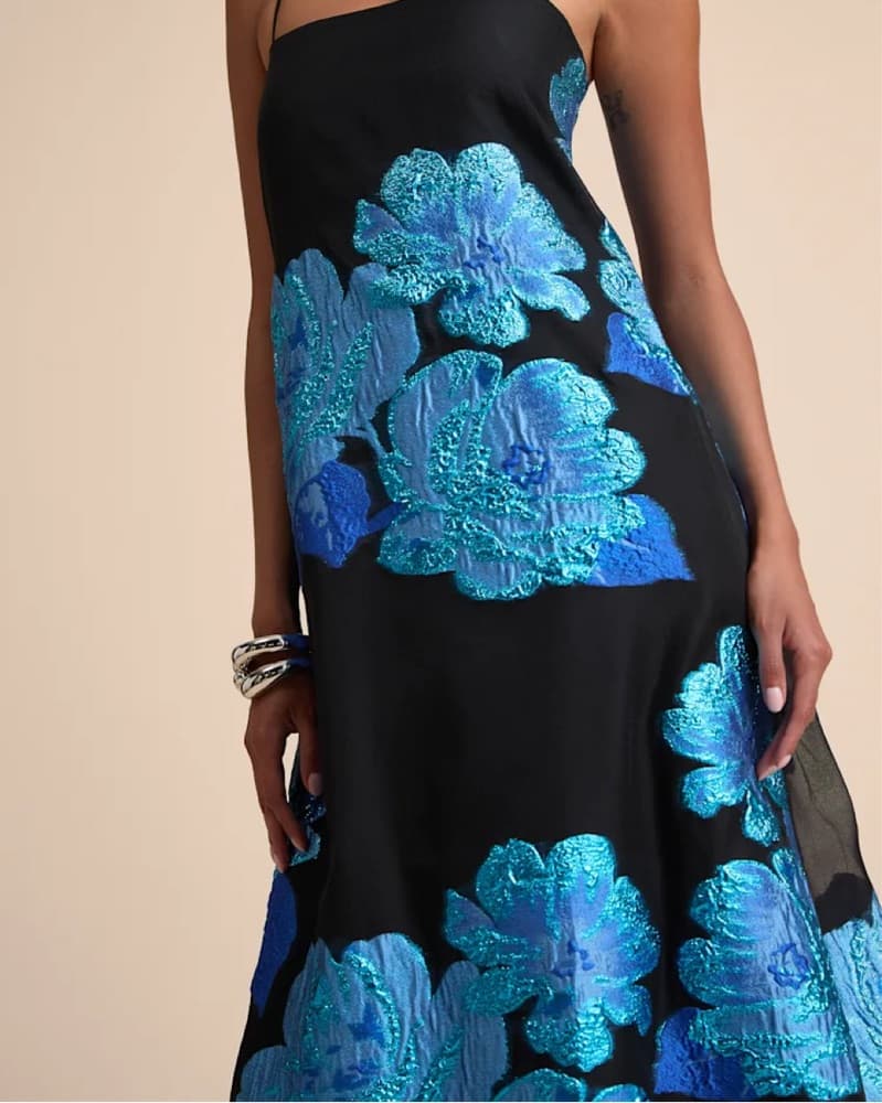 Lulus Blue Floral Dress - Image 2