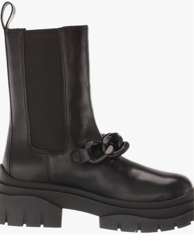 Chunky Chelsea Boots with Chain Details - Image 5