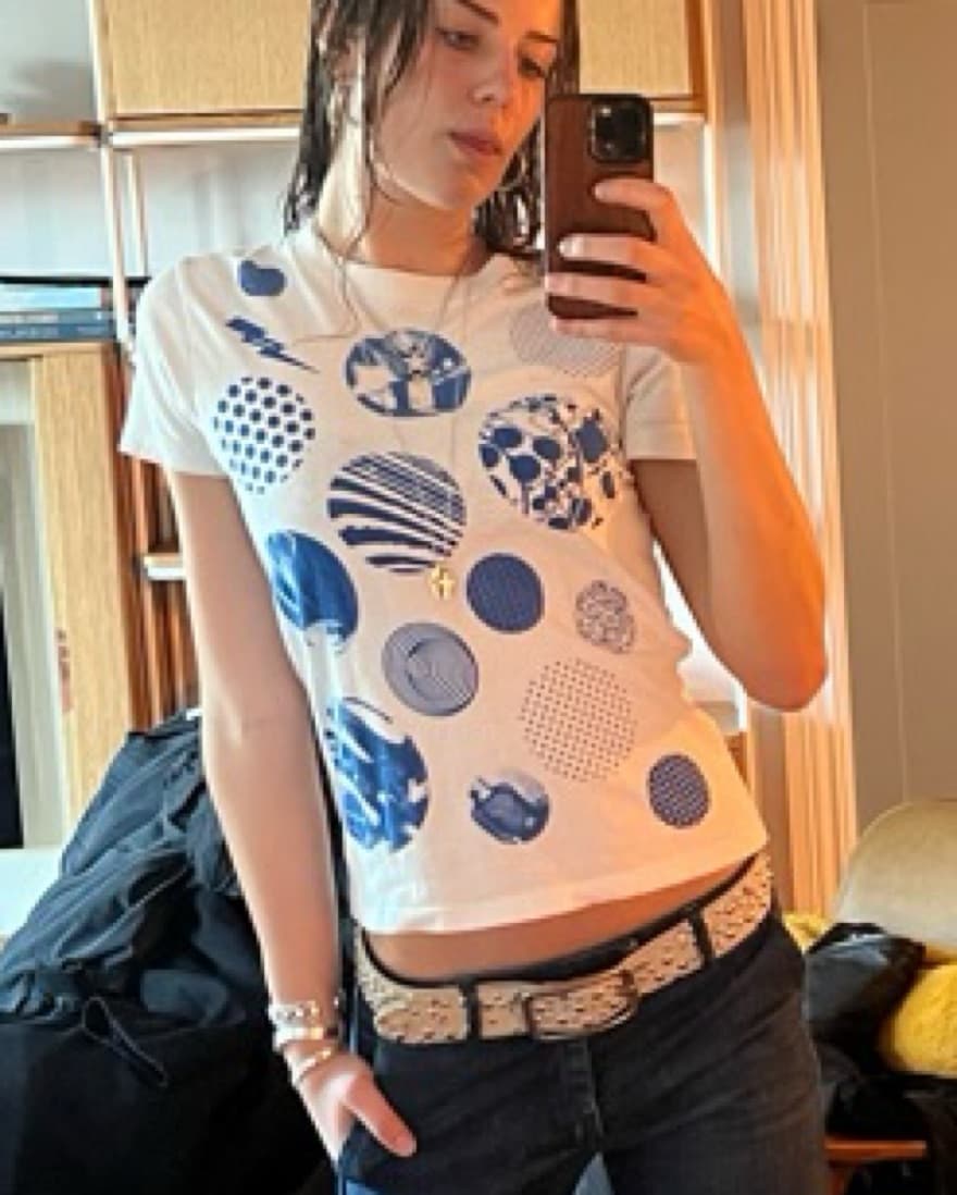Miss Sixty White Baby Tee - Image 3
