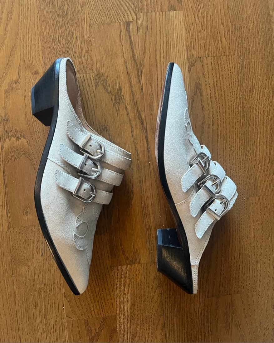 Joie - Cabery Suede Block Heel Mule - Image 2