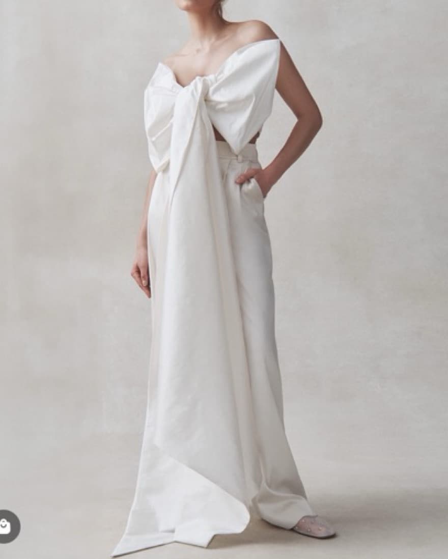 Bridal Multi Way Bow Sash - Image 5