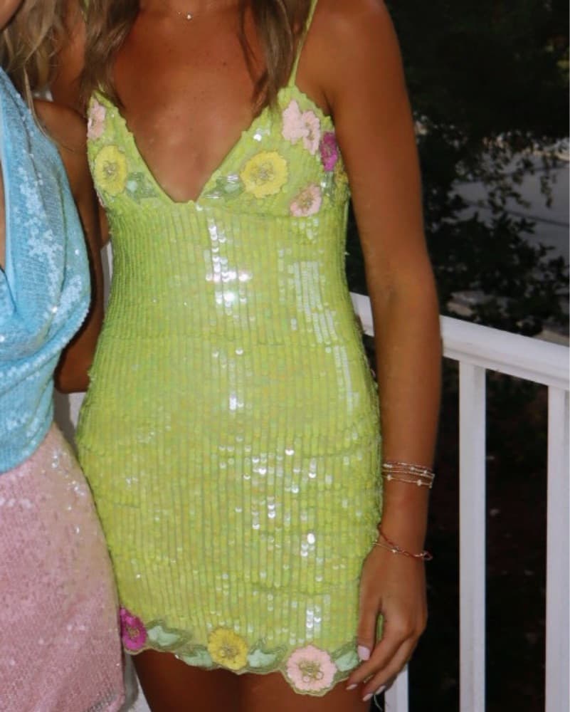 Majorelle Cal Embellished Mini Dress - Image 4