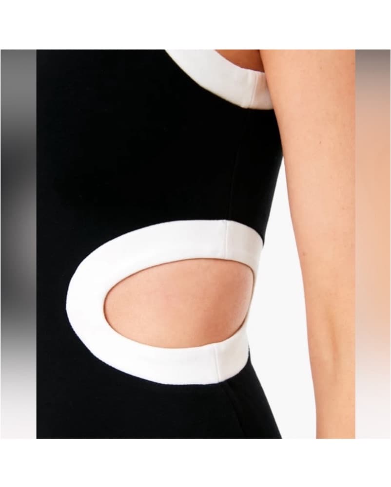 Staud Dolce Black Cut Out Dress - Image 3