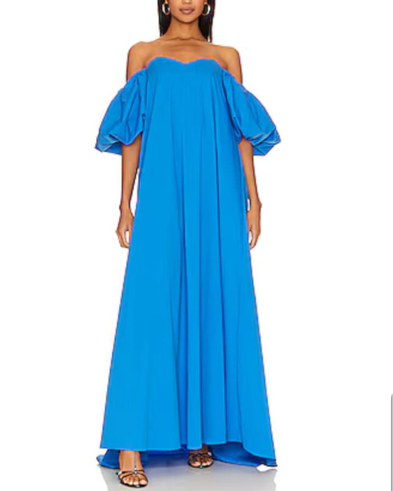 Palmer Dress in Blue CAROLINE CONSTAS - Image 1