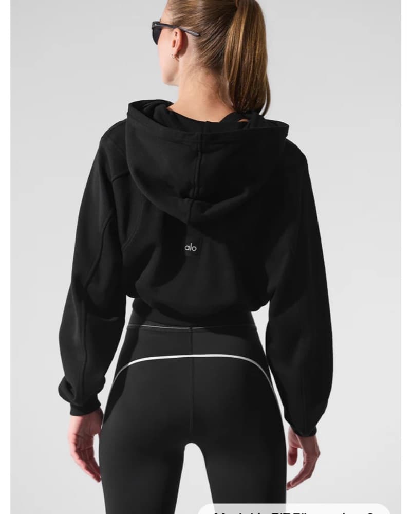 Alo Sweet Escpae Zip up Hopdie - Image 2