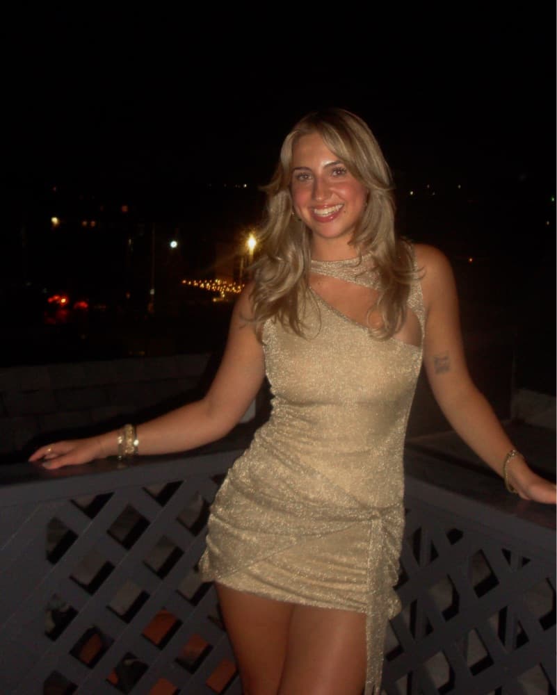 Metallic Gold One-Shoulder Mini Dress - Image 1