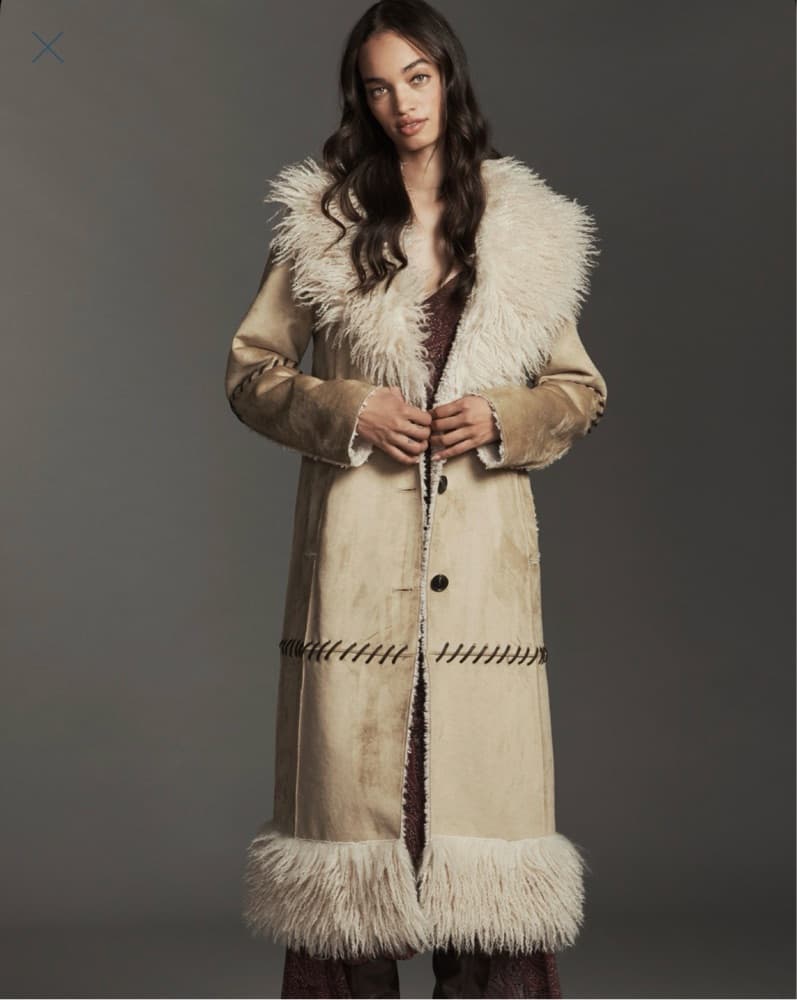 Anthropologie Faux Suede Trench Coat - Image 3