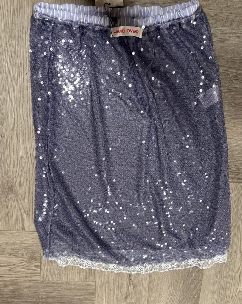blue handover sequin skirt - Image 3