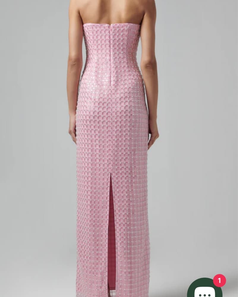 Simkhai Pink Reign Strapless Gown - Image 3