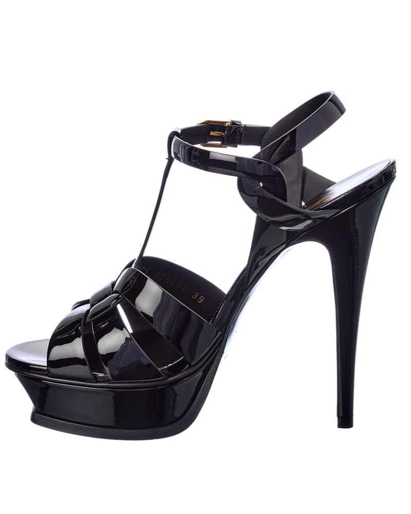 Black Patent YSL Tribute Heels - Image 2