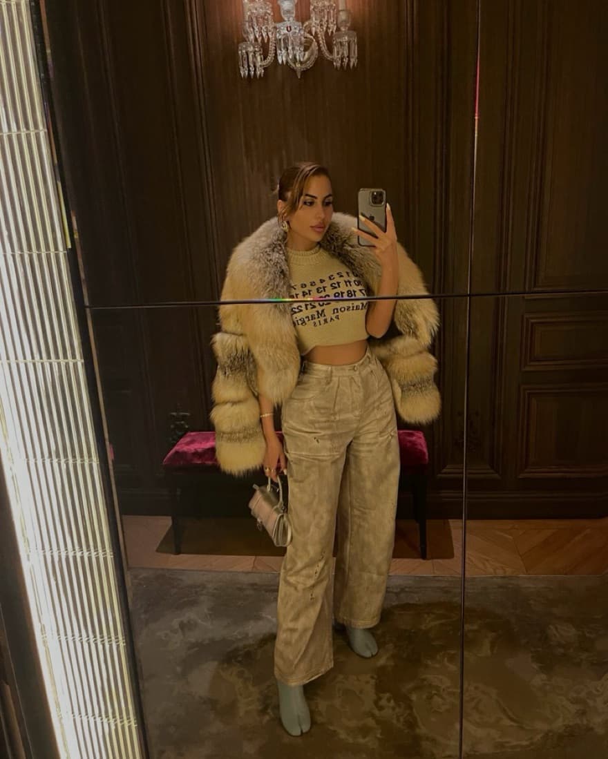Cropped Fox Fur Jacket - Image 1