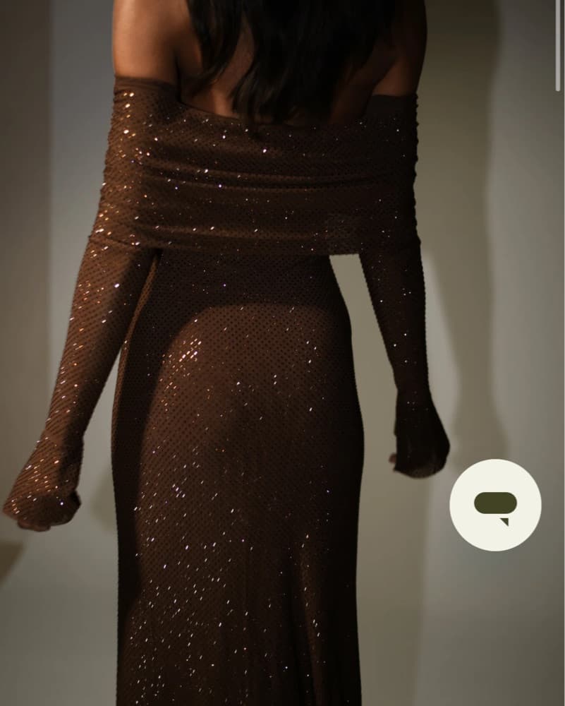 Marcel Off Shoulder Diamante Maxi Dress - Image 3