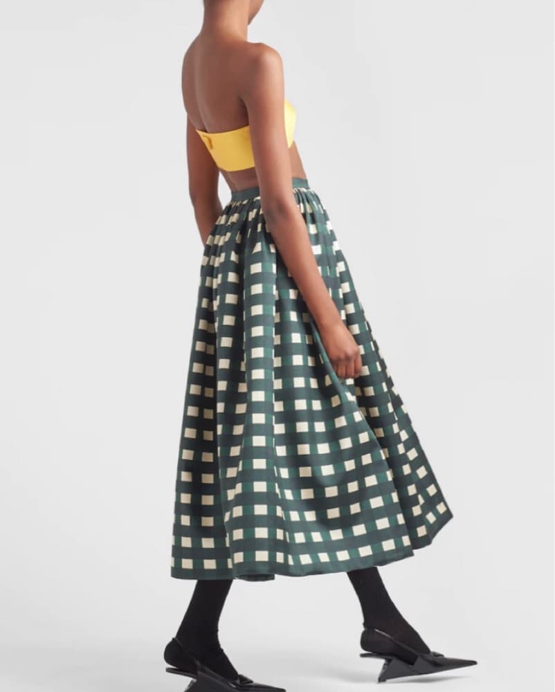 Prada Check Skirt - Image 2