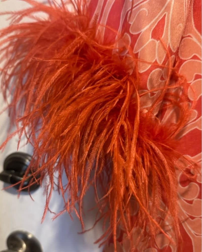 Feathered Mini Dress by Hyacinth House - Image 3