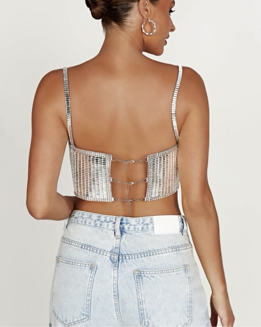 Meshki Mirror Crop Top - Image 2
