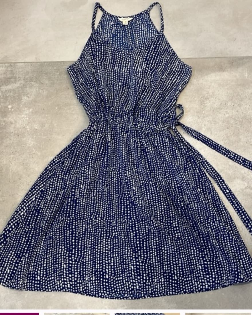Lucky Brand Halter Polka Dot Dress - Image 2