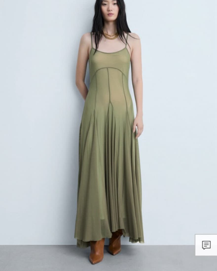Green Maxi Dress From Mango  - Image 1