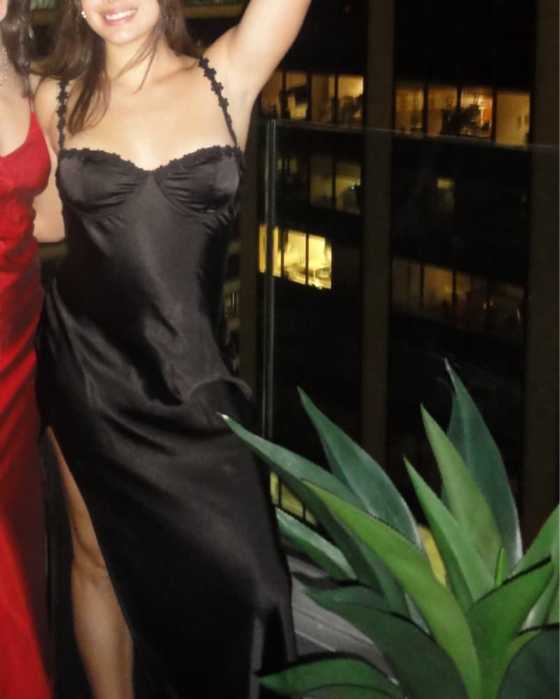 Princess Polly Long Black Dress - Image 1