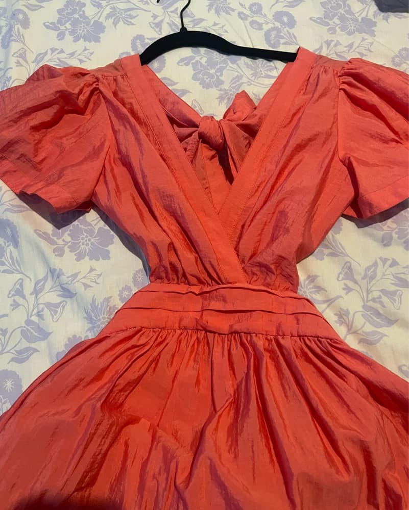 Cinq A Sept Redish Orange Cut Out Dress  - Image 6