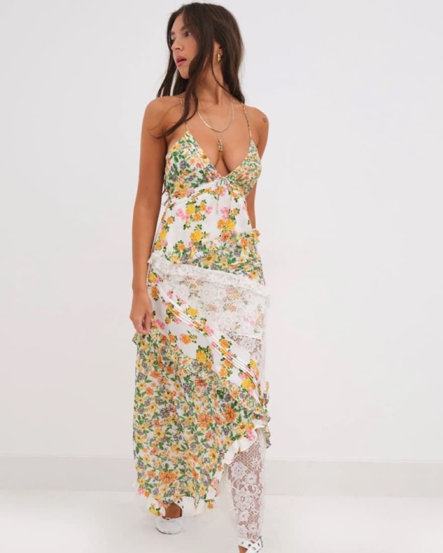 For Love and Lemons Rosalyn Maxi Dress - Image 1