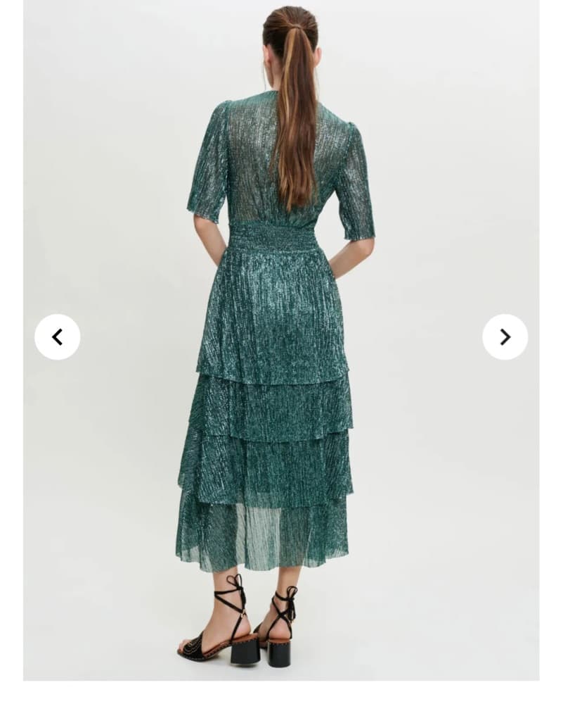 Maje Stretch Lurex Fabric Dress, NWT - Image 2