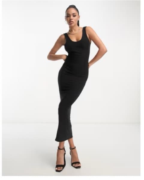 Fashionkilla Sculpted Scoop Neck Maxi - Image 1
