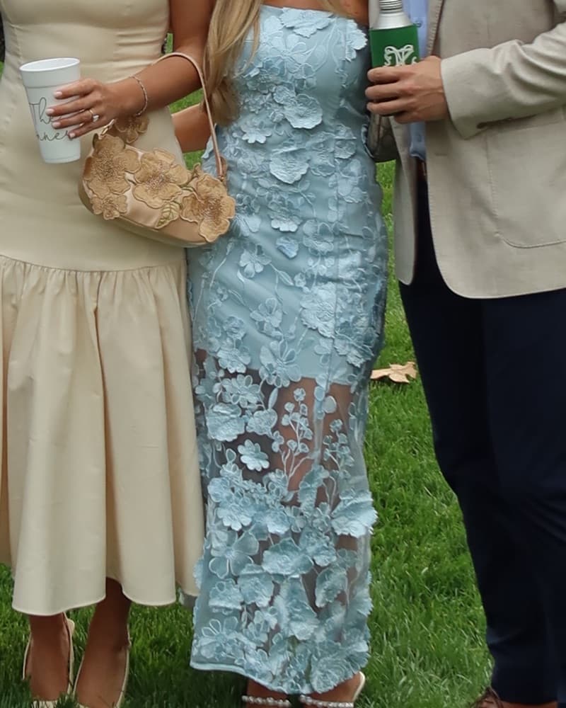 Delicate Floral Lace Dress - Image 2