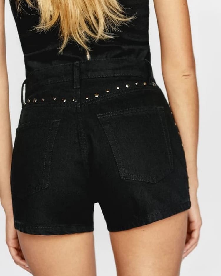 Reformation Charlie Studded Jean Short - Image 2