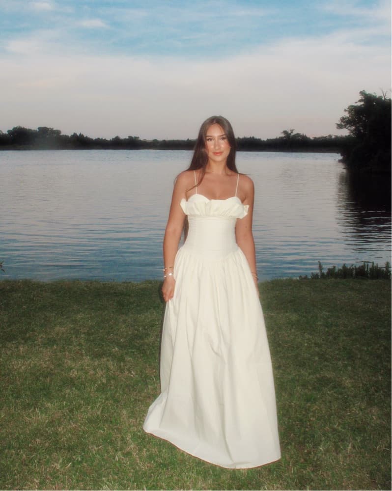Meshki Janis Cotton Frill Maxi Dress  - Image 2