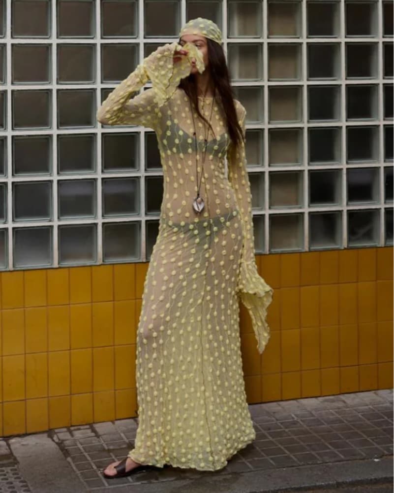 🔥 Viral Marfa Swim Lace Dress + Scarf - Image 1