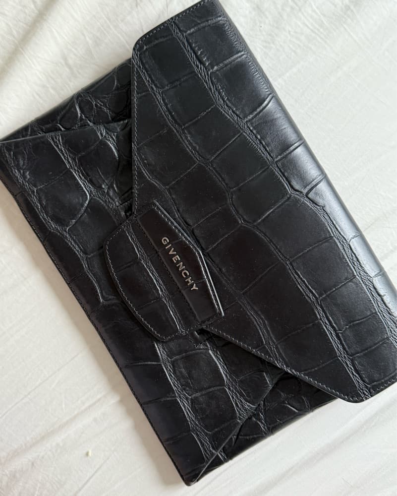 Givenchy Crocodile Enevelope Clutch - Image 2