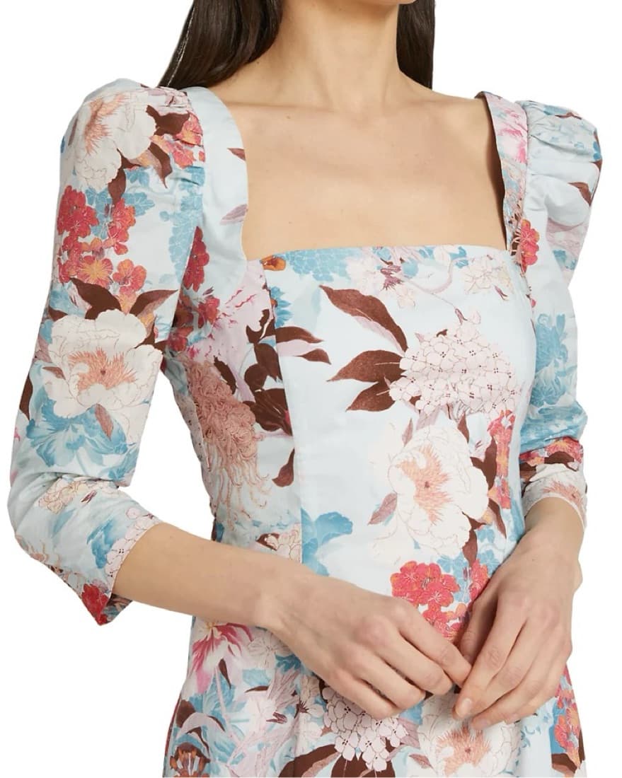 Cara Cara Busy Dress in Japanese Floral - Image 3
