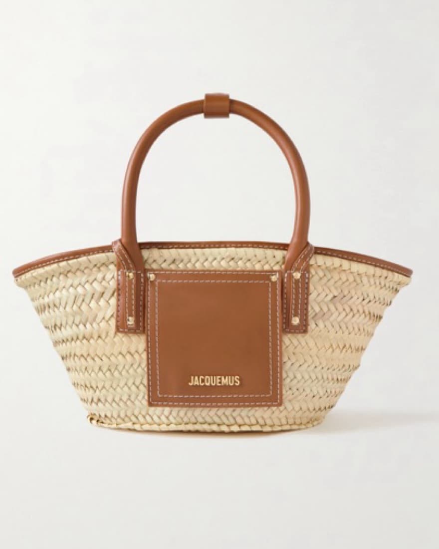 JACQUEMUS Le Petit Panier Soli Beach Bag - Image 1