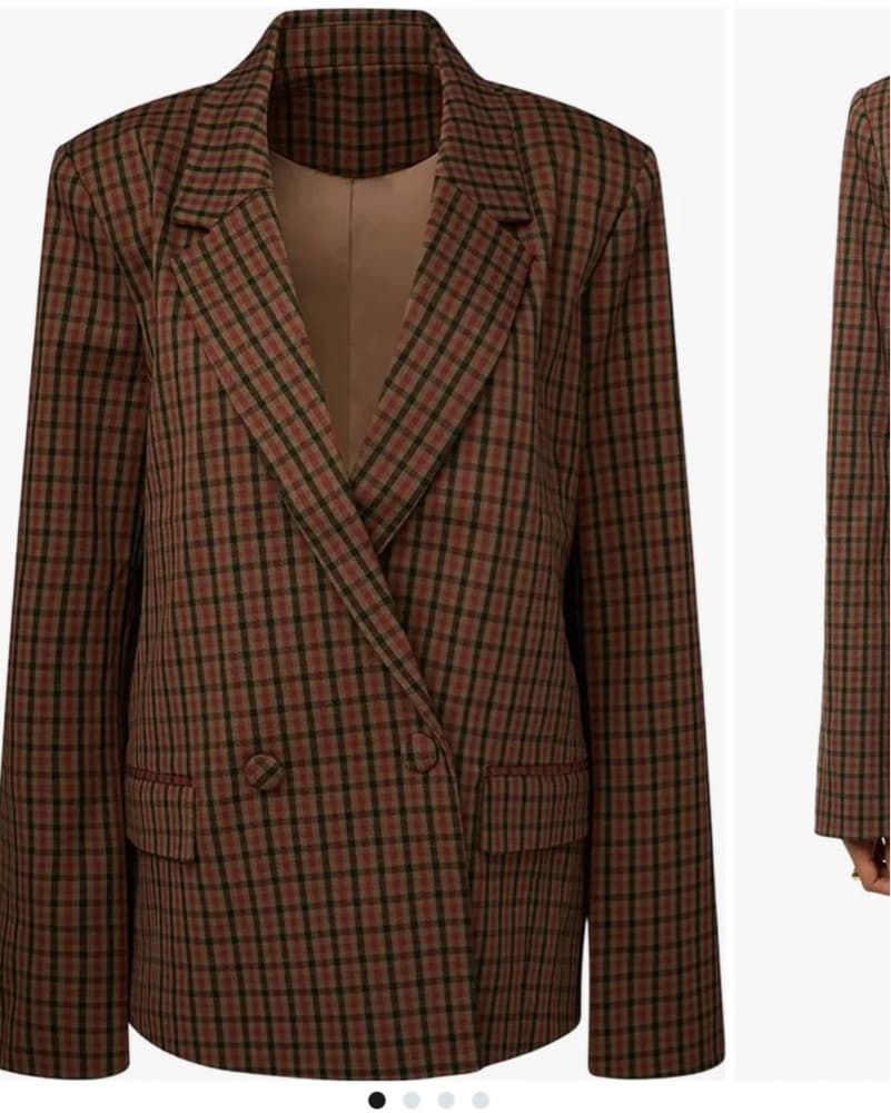 Double Breasted Boxy Blazer - Image 2