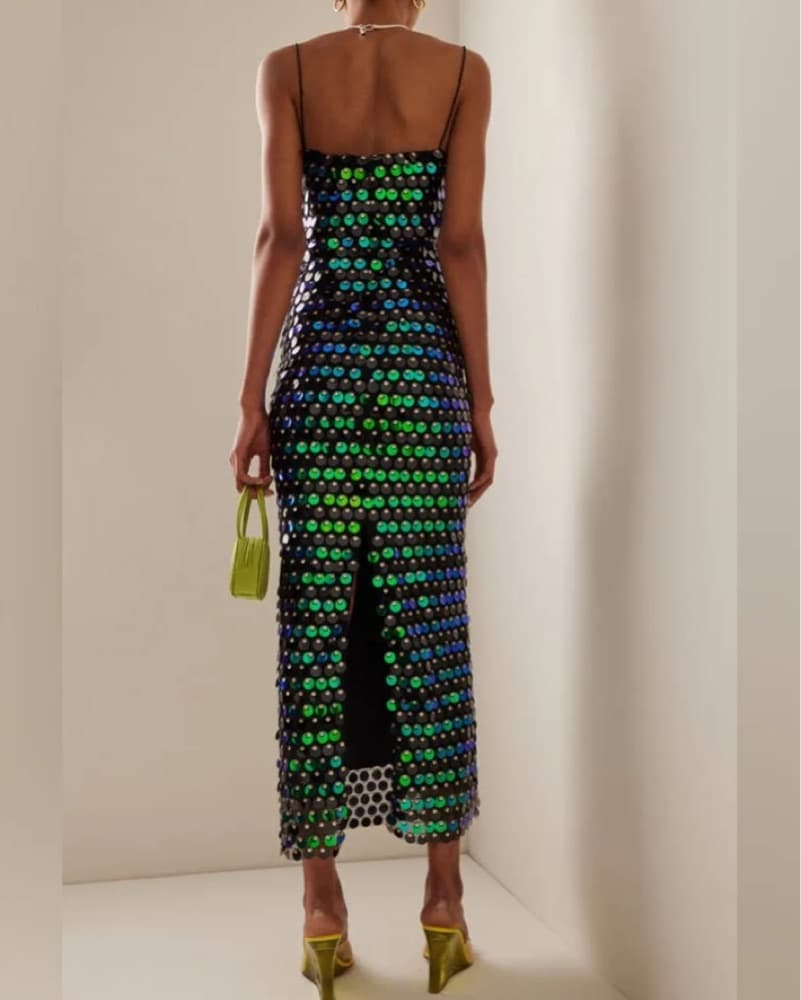 Ilkyaz Ozel Sequined Midi Dress - Image 2