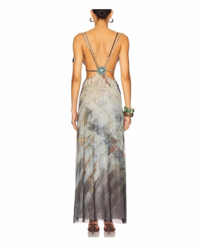Jaded London Strappy Maxi Dress In Multi - Image 4
