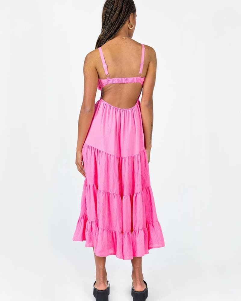 Pink flowy dress - Image 4