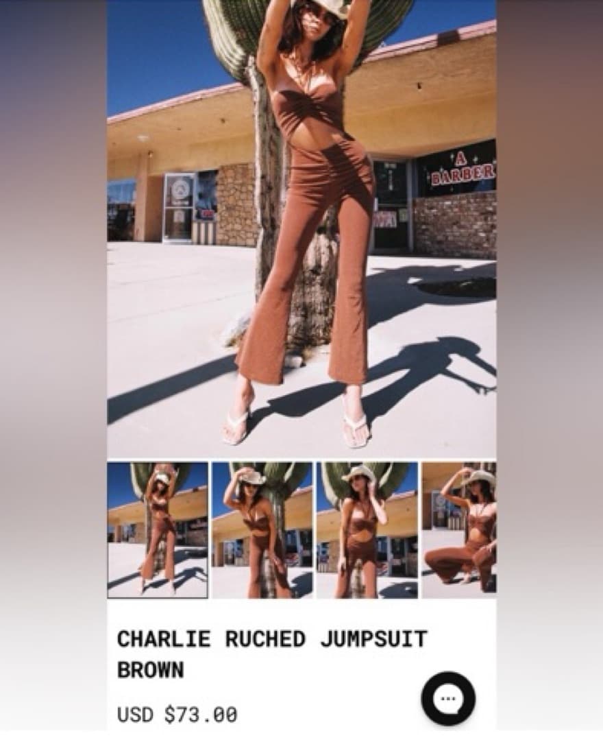 Princess Polly Charlie Ruched Jumpsuit - Image 1