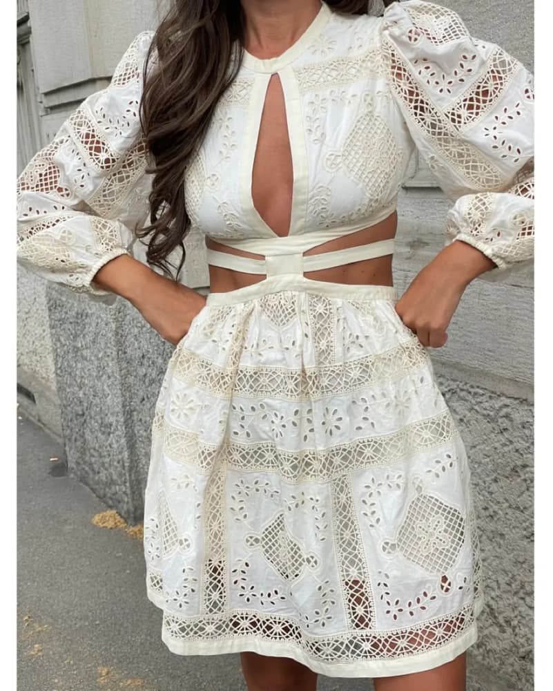 BNWOT ZIMMERMANN IVORY ALIANE EMBROIDERE - Image 1