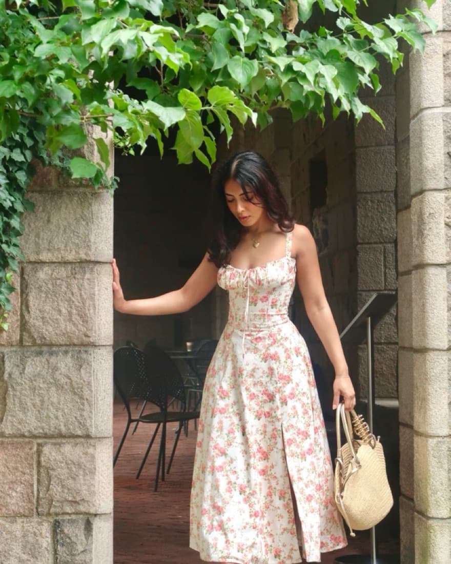 House of CB Pink Floral Dress - Image 2