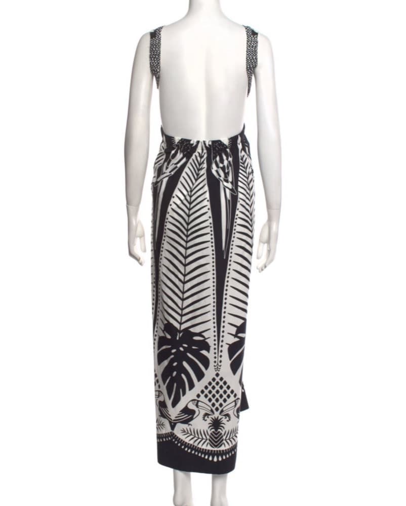 Farm rio Printed Black And White Dress - Image 3