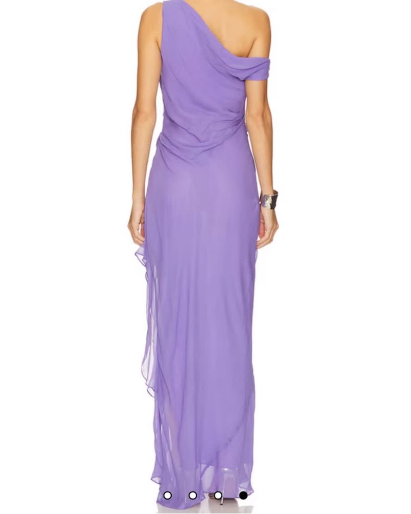 One-Shoulder Lavender Gown  - Image 3