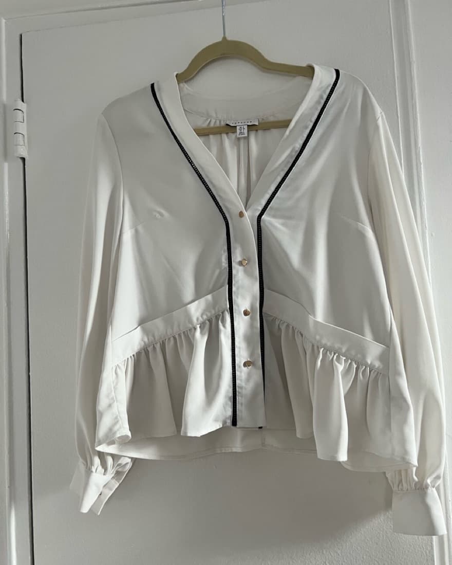 Topshop Ladder Blouse - Image 3
