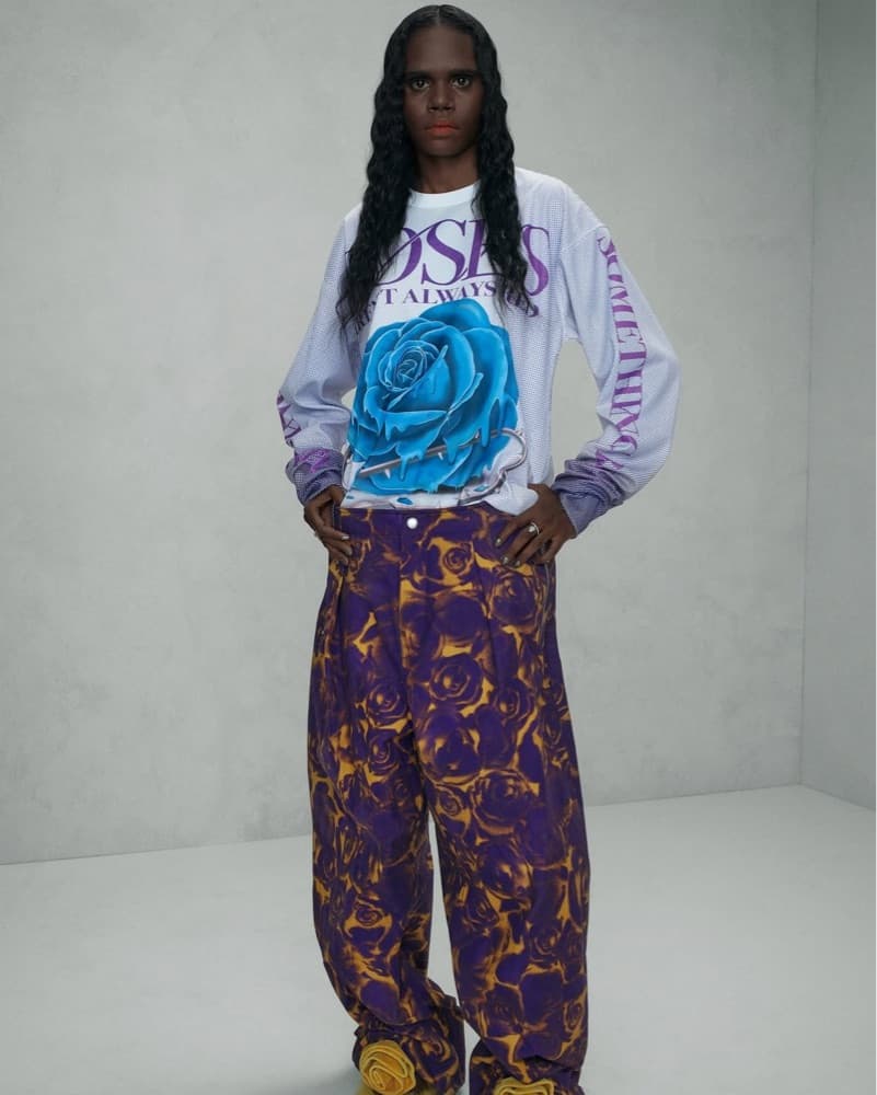 Burberry Rose Print Trousers - Image 5