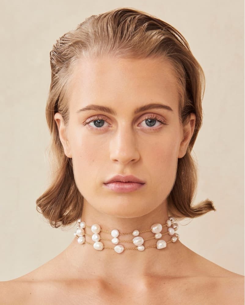 Cult Gaia Pearl Choker - Image 1