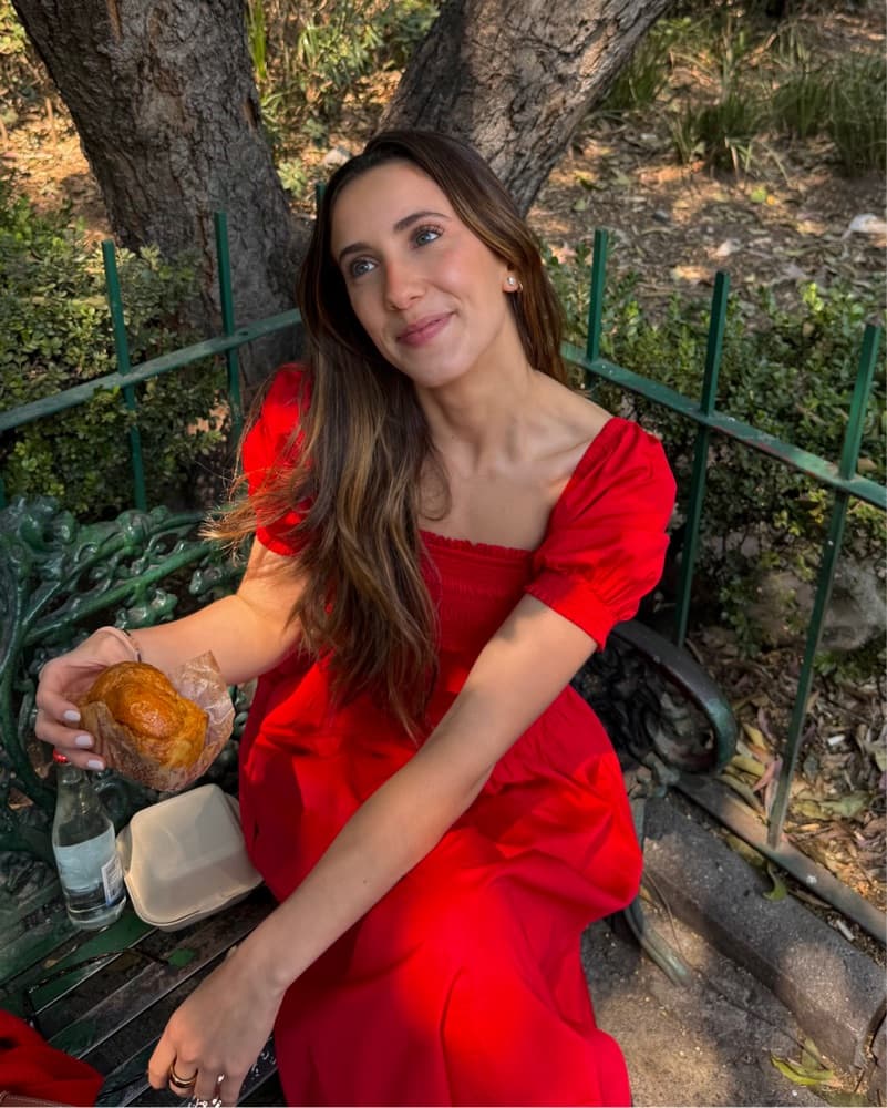 Red Puff Sleeve Midi Dress - Madewell - Image 1