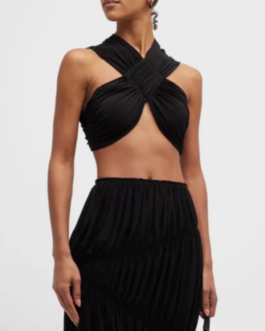 Stylish Halter Top with Ruffle Details - Image 2