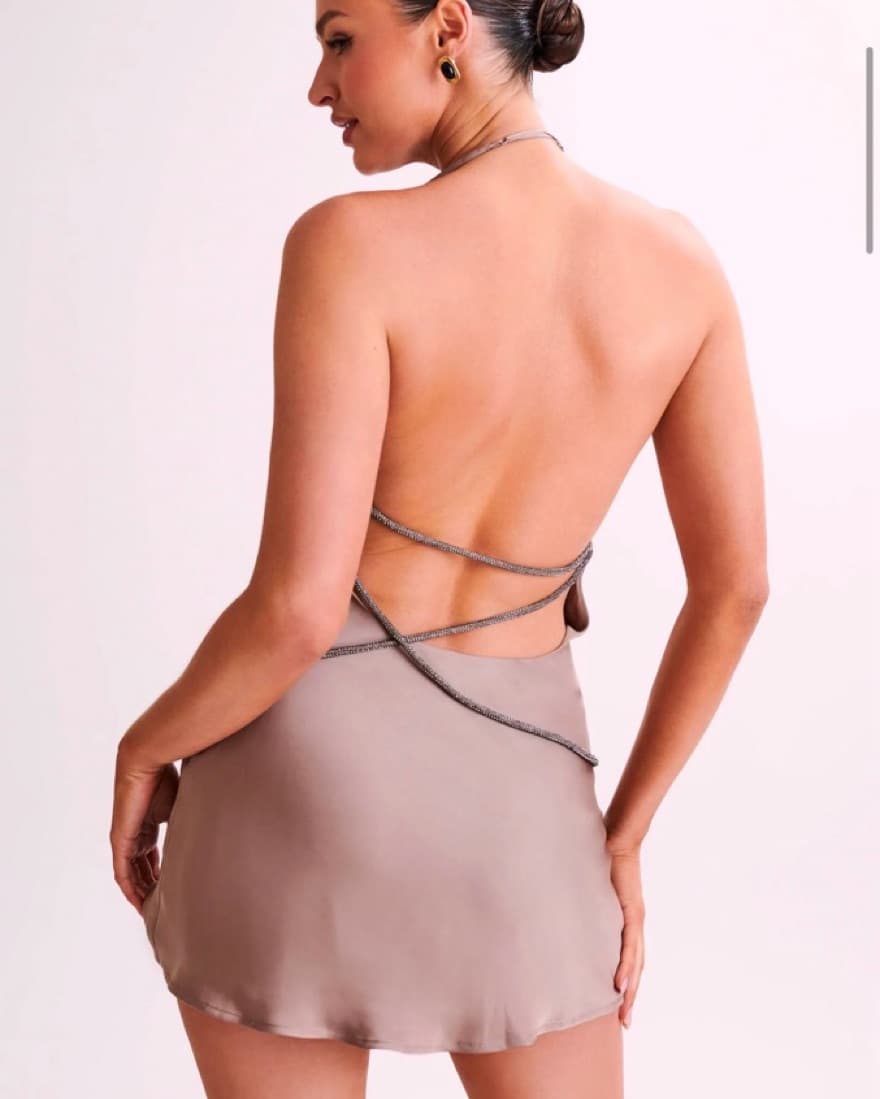 Meshki Emilia Diamante Rope Mini Dress  - Image 3